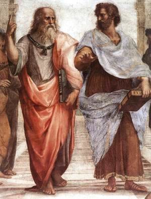 Raphael - The School of Athens [detail: 1]