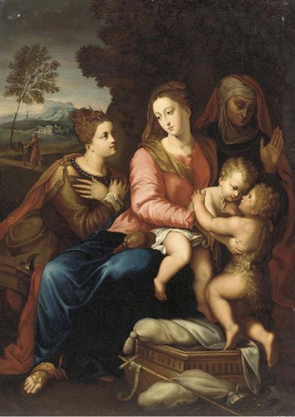 The Virgin and Child with St. John the Baptist, St. Anne and St. Catherine of Alexandria