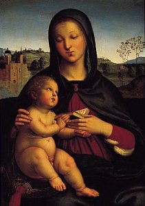 Madonna and Child with Book