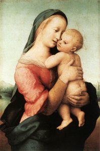 Detail of the 'Tempi' Madonna