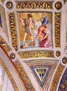 The Stanza della Segnatura Ceiling: The Judgment of Solomon [detail: 2]