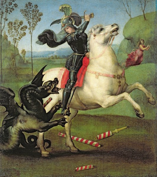 St George Fighting The Dragon