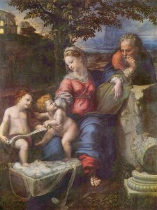 Holy Family under the oak, with John the Baptist