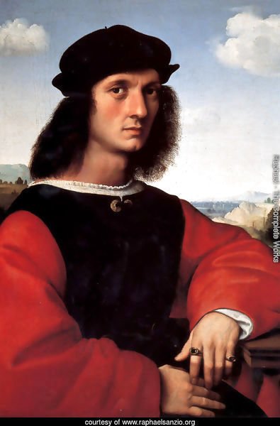 Portrait of Agnolo Doni I by Raphael | Oil Painting | raphaelsanzio.org