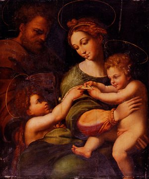 Raphael - Holy Family With Saint John The Baptist
